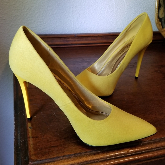 Hot Tomato Shoes - SEXY yellow/ light green pumps